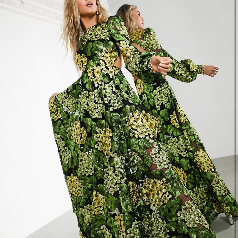 ISO ASOS floral embroidered maxi dress